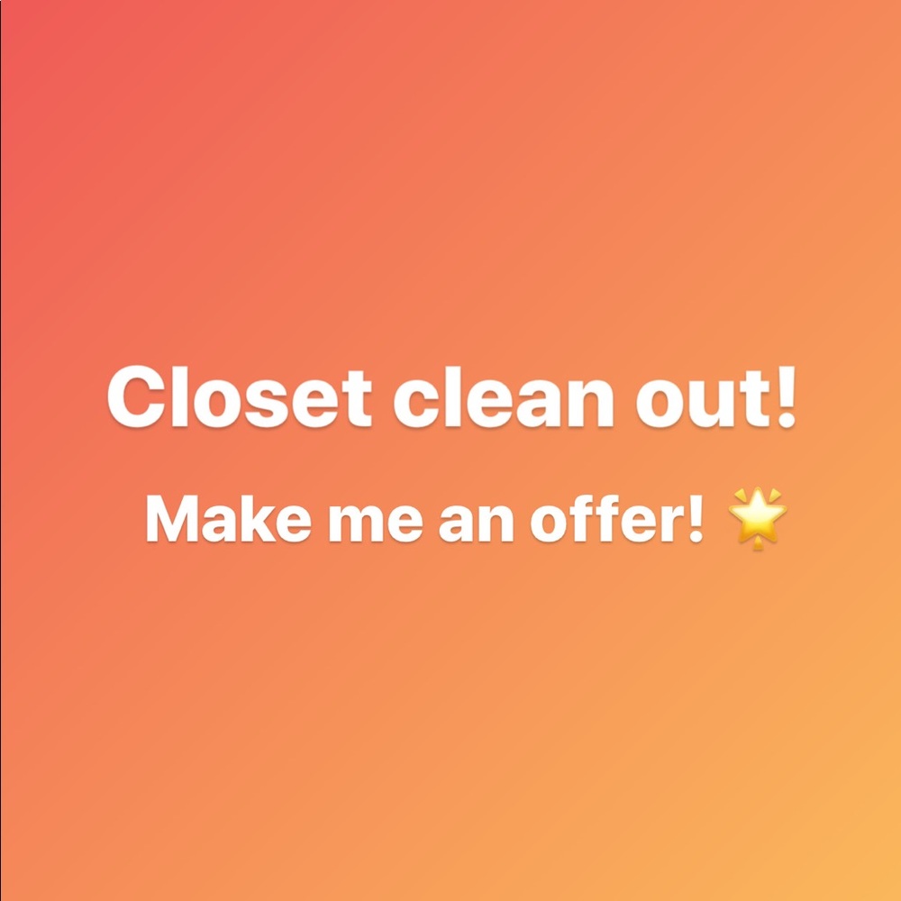 CLOSET CLEAN OUT!